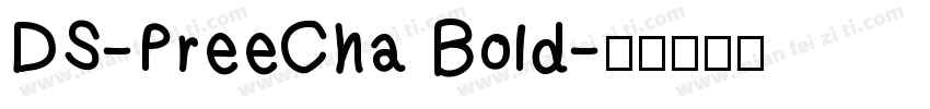 DS-PreeCha Bold字体转换